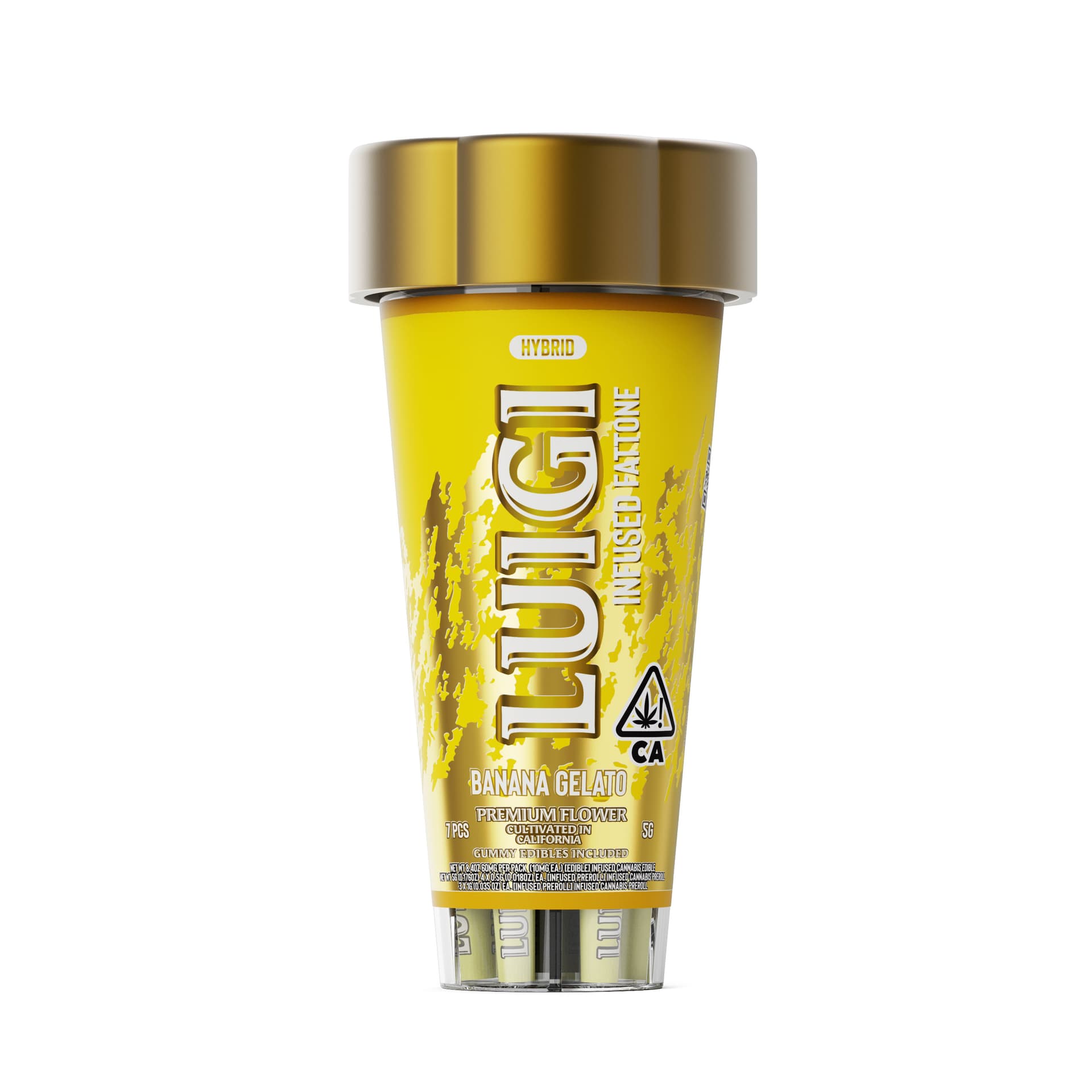Luigi Fattones authentic cannabis preroll - premium rosin infused